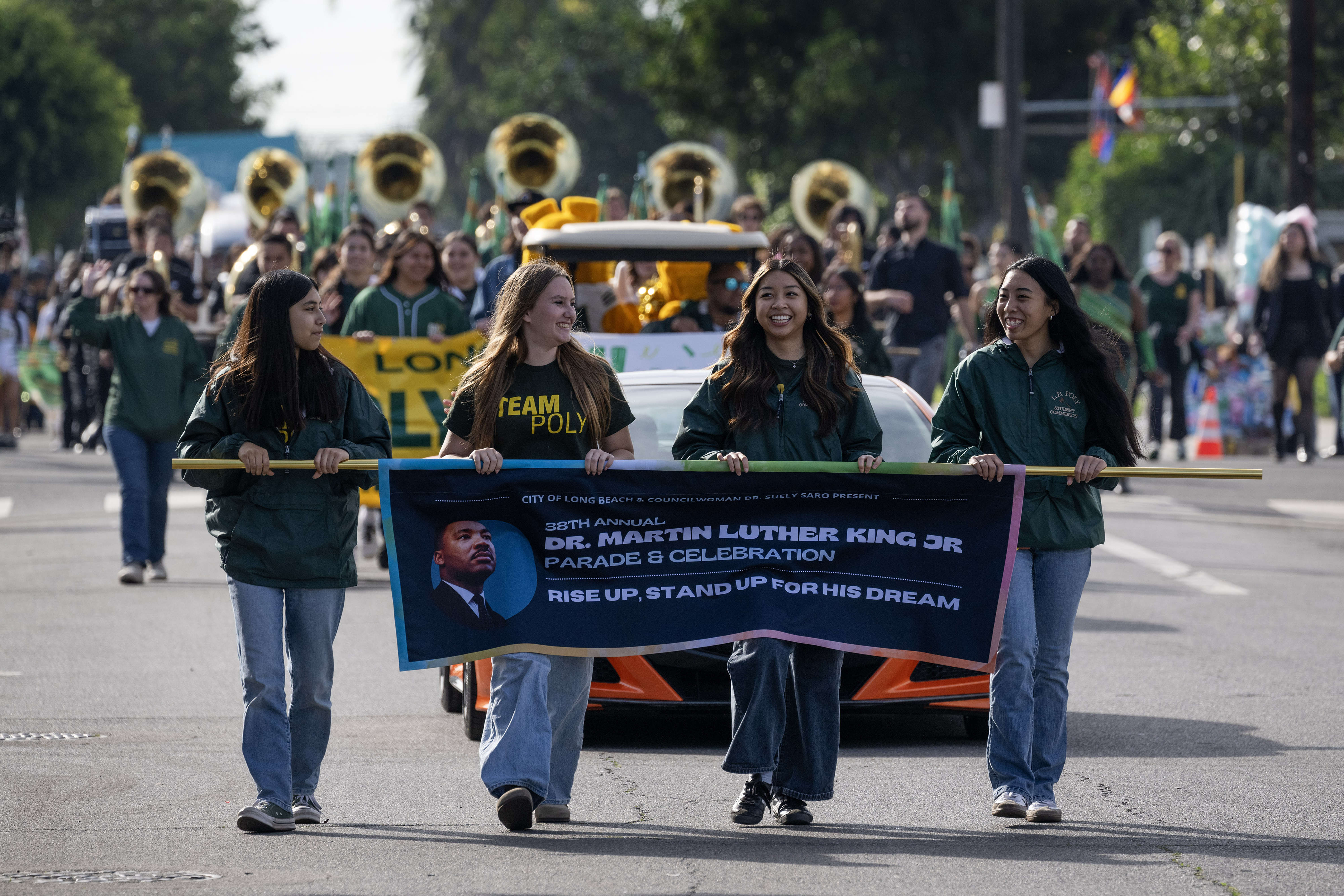 Long Beach Polytechnic High School kicks off the 38th Annual...