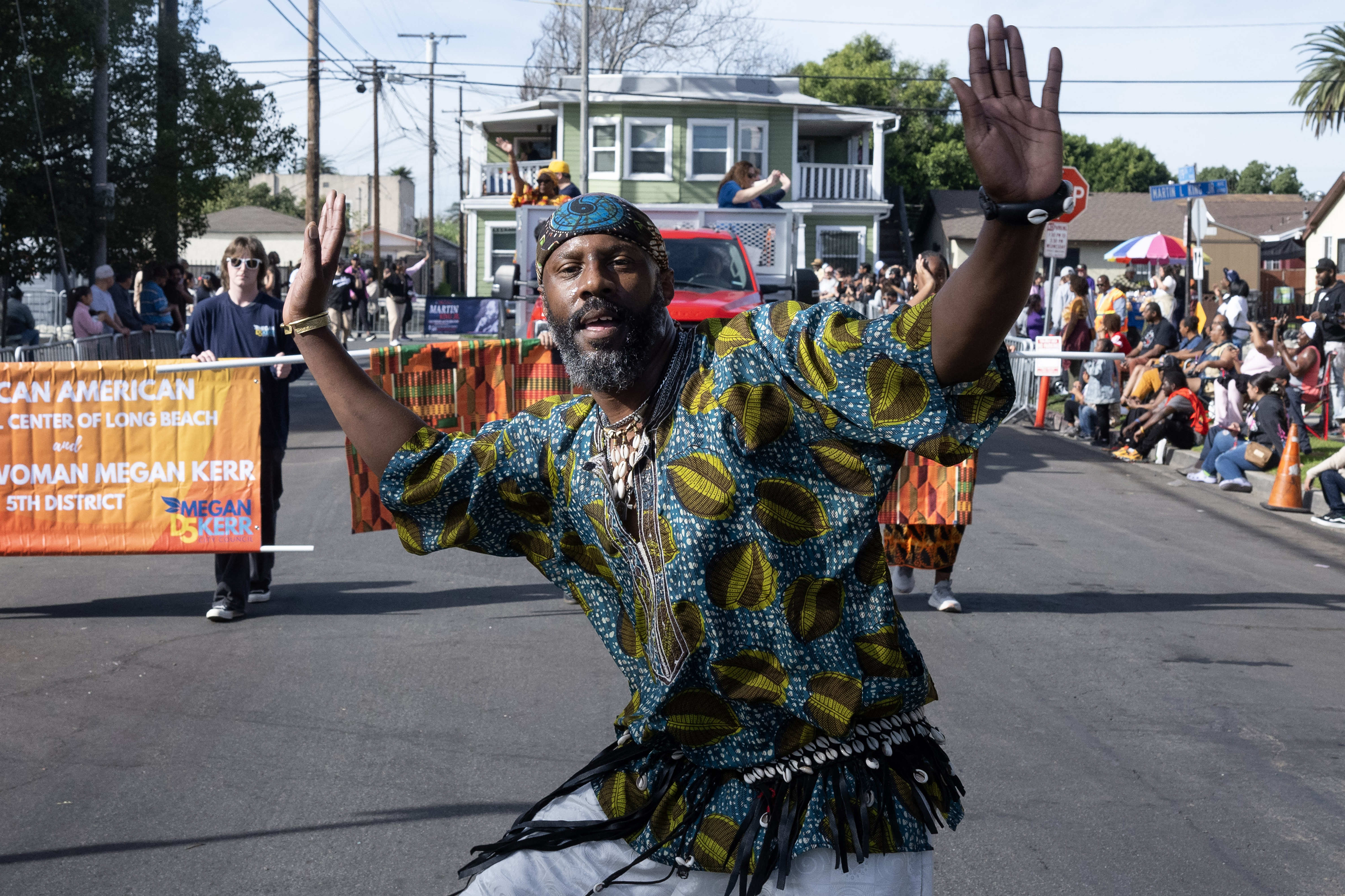 Members of the African American Cultural Center of Long Beach...