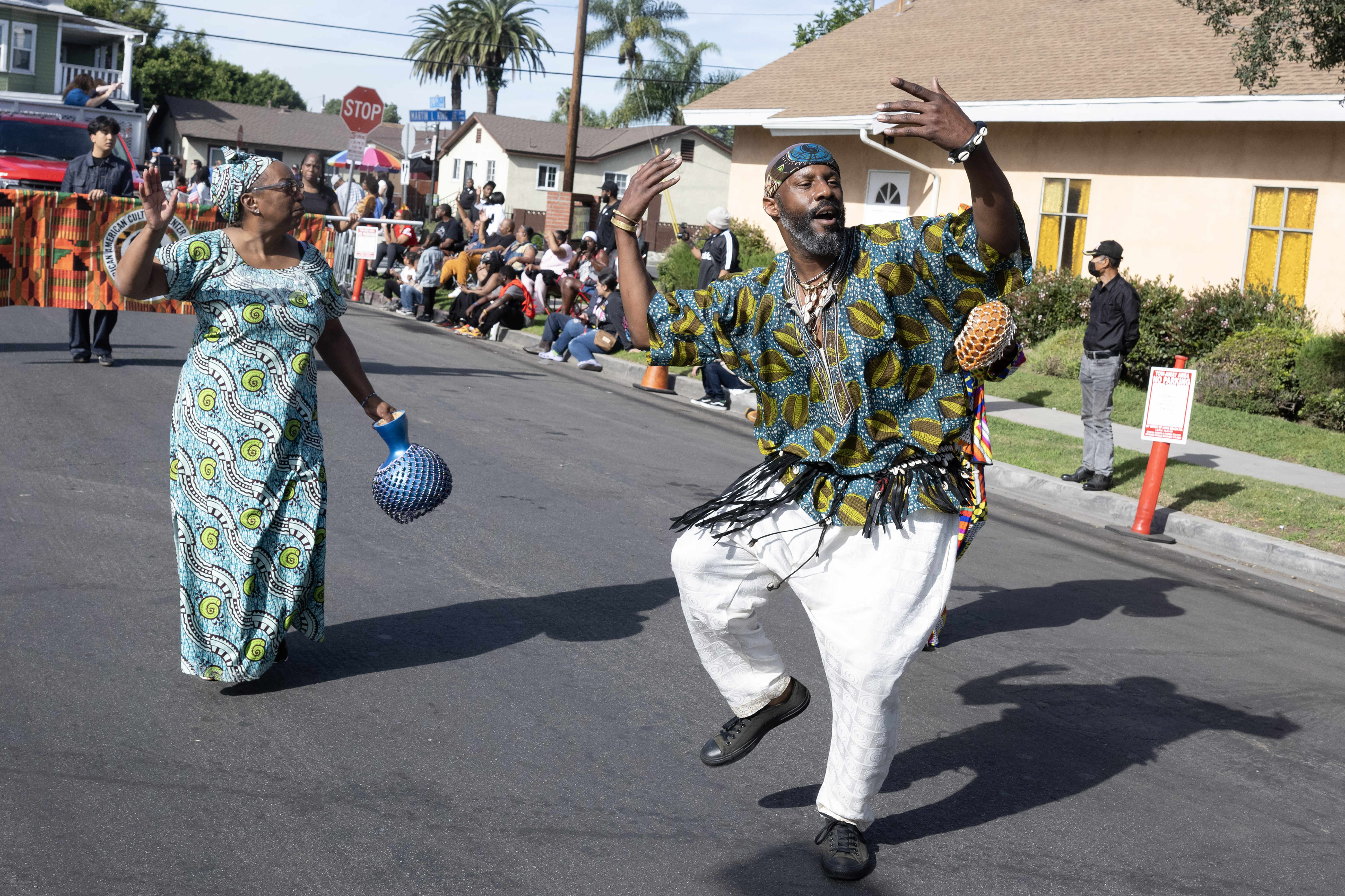 Members of the African American Cultural Center of Long Beach...
