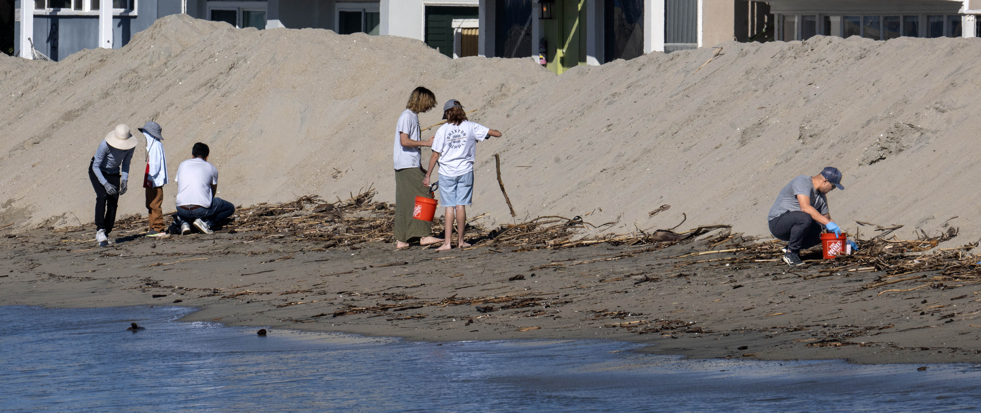 About 150 volunteers clean up the Long Beach Peninsula beach...