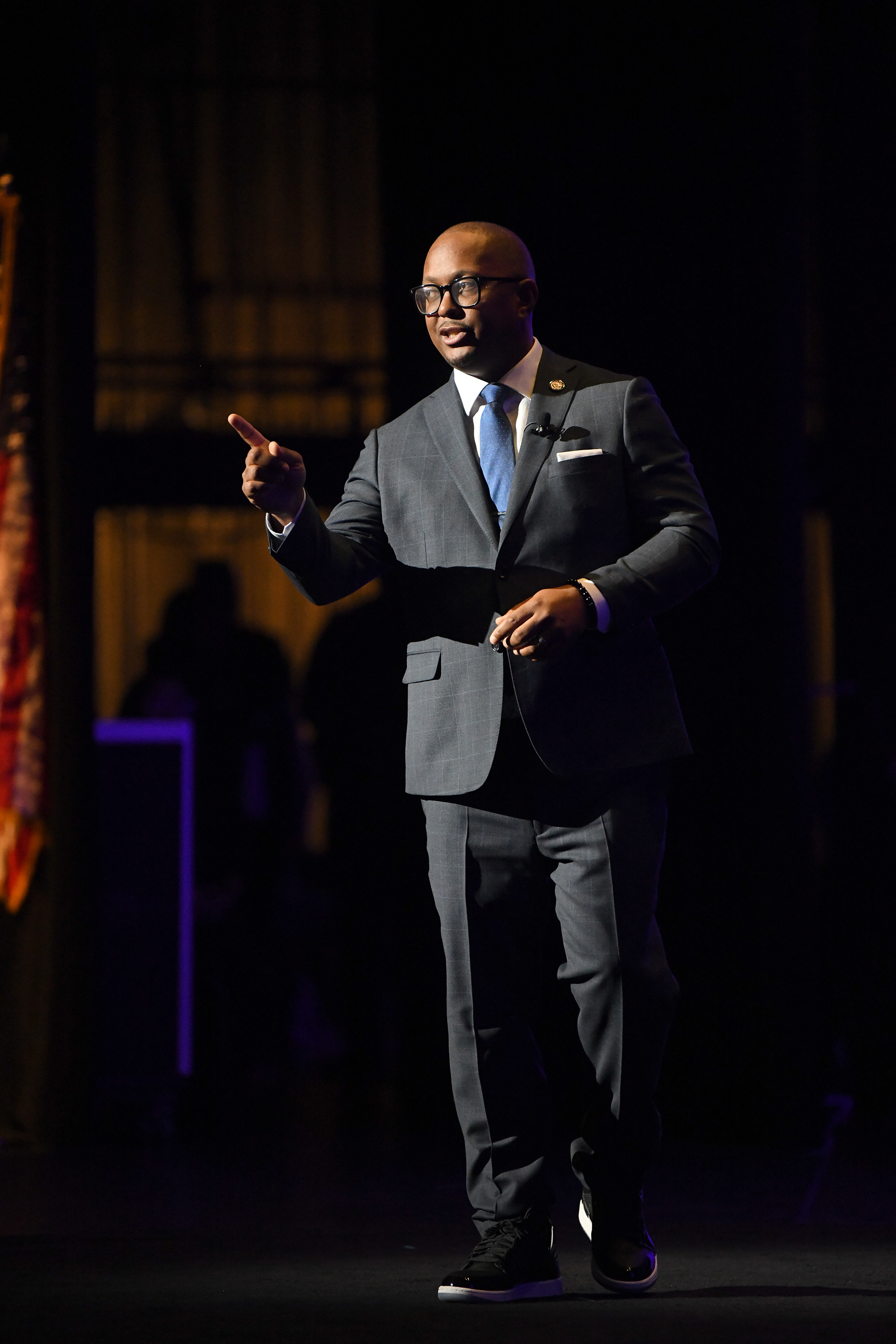 Long Beach Mayor Rex Richardson delivers the State of the...