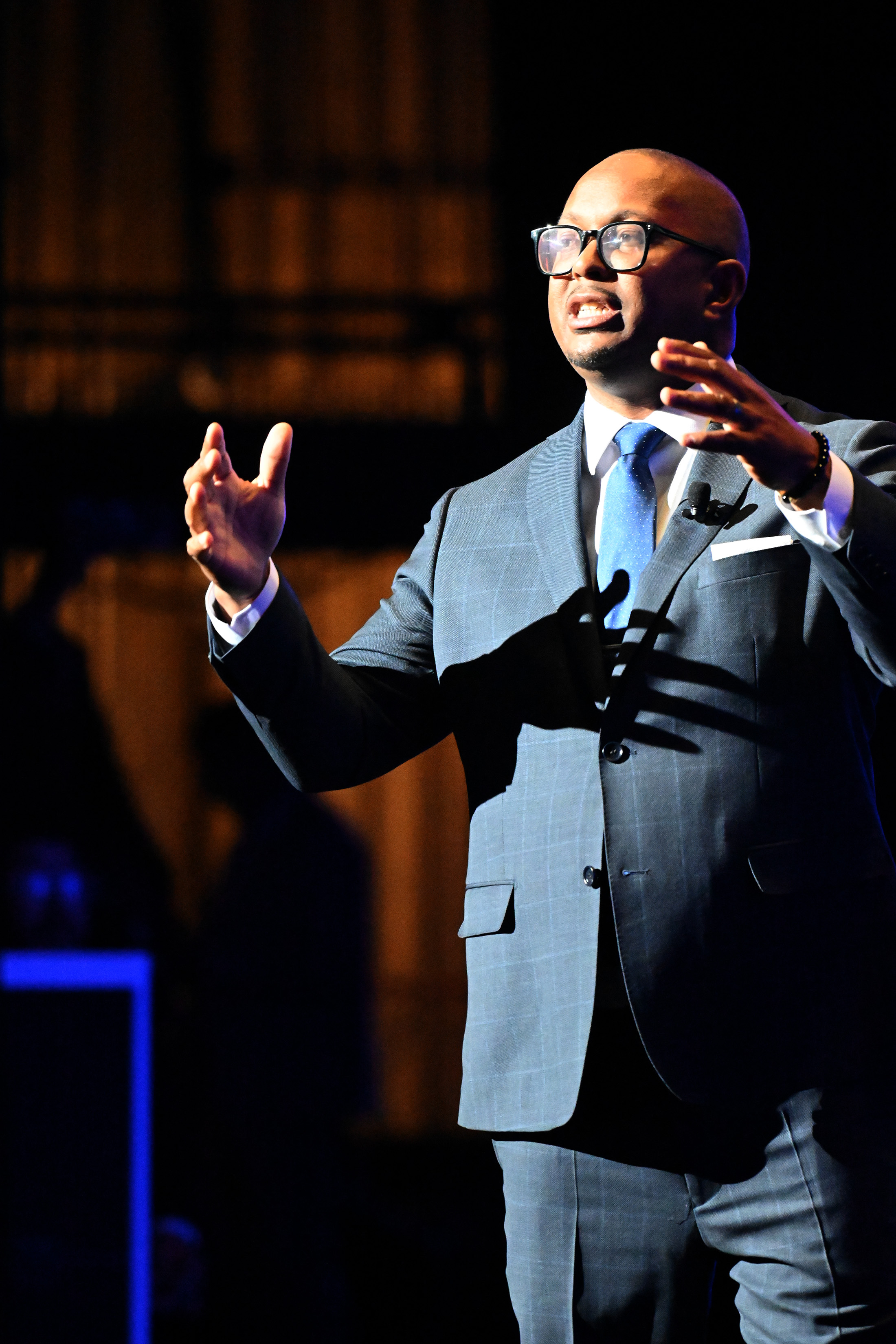 Long Beach Mayor Rex Richardson delivers the State of the...