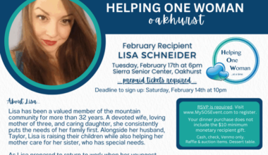 Helping One Woman Oakhurst Honors Lisa Schneider