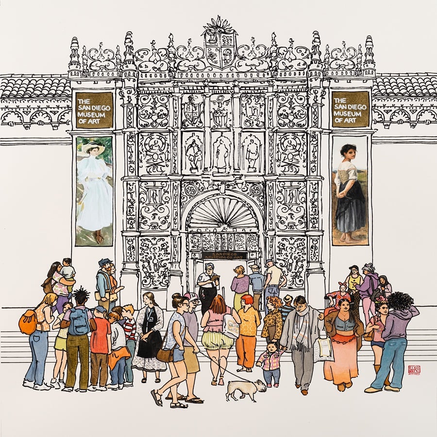 Local Visions Reimagining the Façade exhibit at SDMA