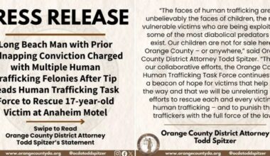 Long Beach man convict arrested again for trafficking a teenager in Anaheim