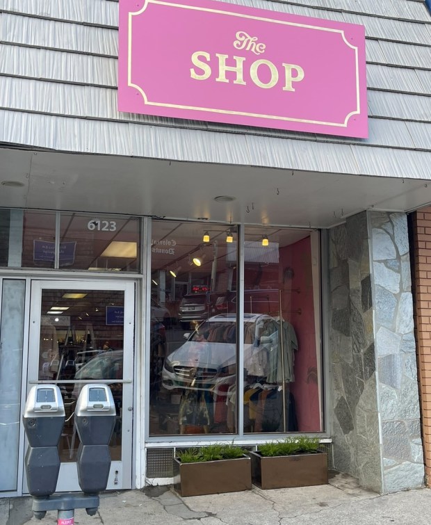 On La Salle Avenue in Oakland's Montclair Village, The Shop is the district's newest clothing store to open. (photo courtesy of Ali Baker)