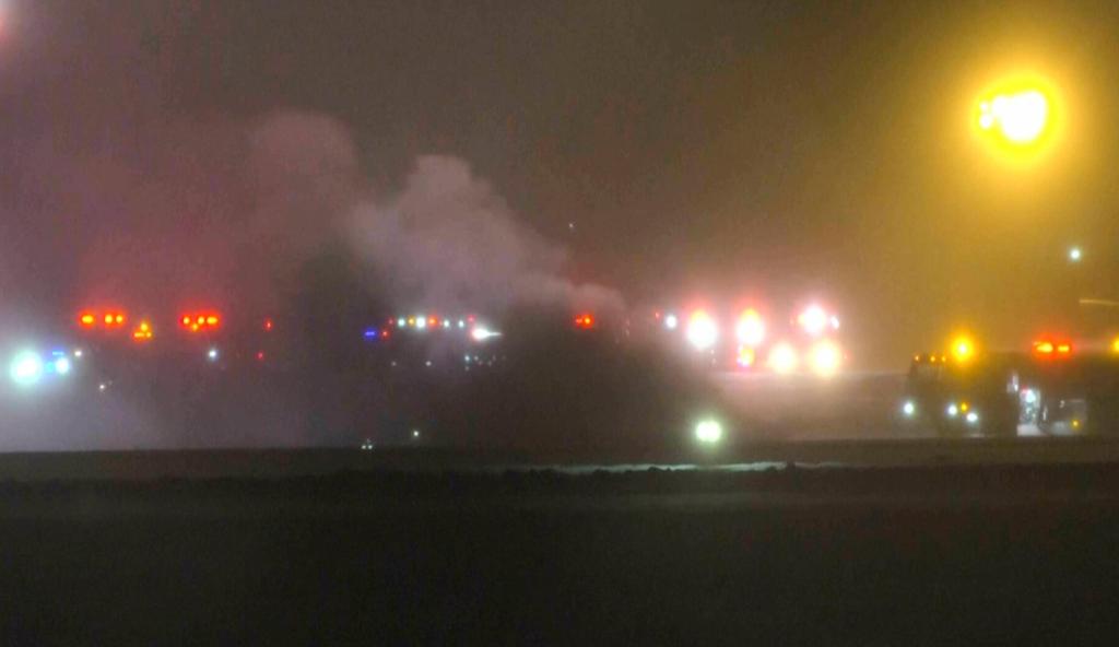 Private jet with 8 aboard crashes on takeoff in Maine, FAA says