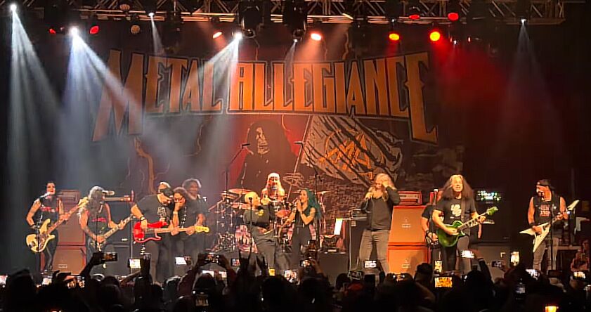 Watch METAL ALLEGIANCE Perform Live In Anaheim With Members Of ARMORED SAINT, EXODUS, TESTAMENT, ALICE IN CHAINS; Fan-Filmed Video