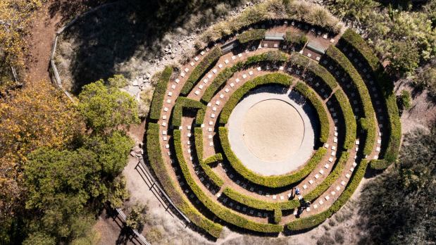 People walk inside a hedge maze at Oso Viejo Community Park in Mission Viejo in November. (Photo by Paul Bersebach, Orange County Register/SCNG)