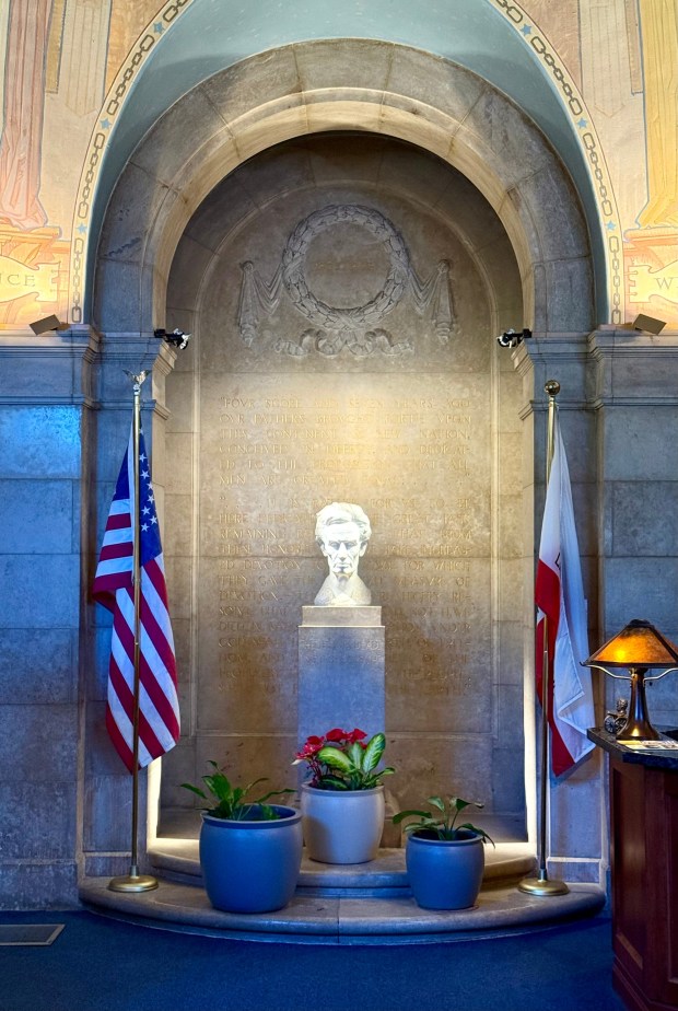 The Lincoln Memorial Shrine in Redlands is dedicated to the legacy of Abraham Lincoln, Friday, Jan. 9, 2025. (Photo by Fielding Buck, The Press-Enterprise/SCNG)