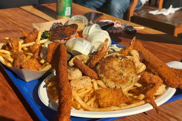 Neptune's Net Sampler from Neptune's Net in Malibu. (Carolyn Burt, SCNG)