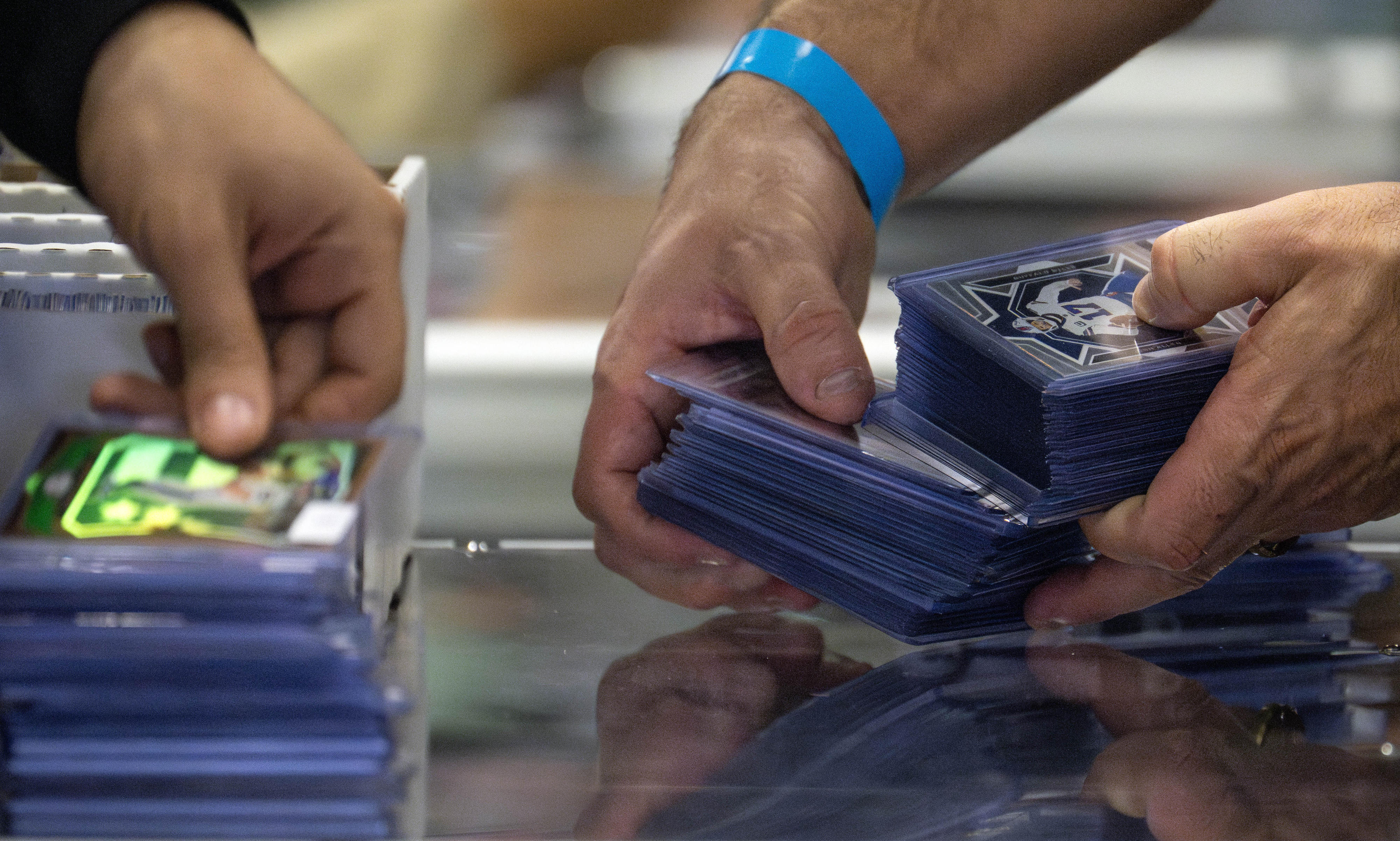 Sports, trading and other collectable cards are bought and sold...