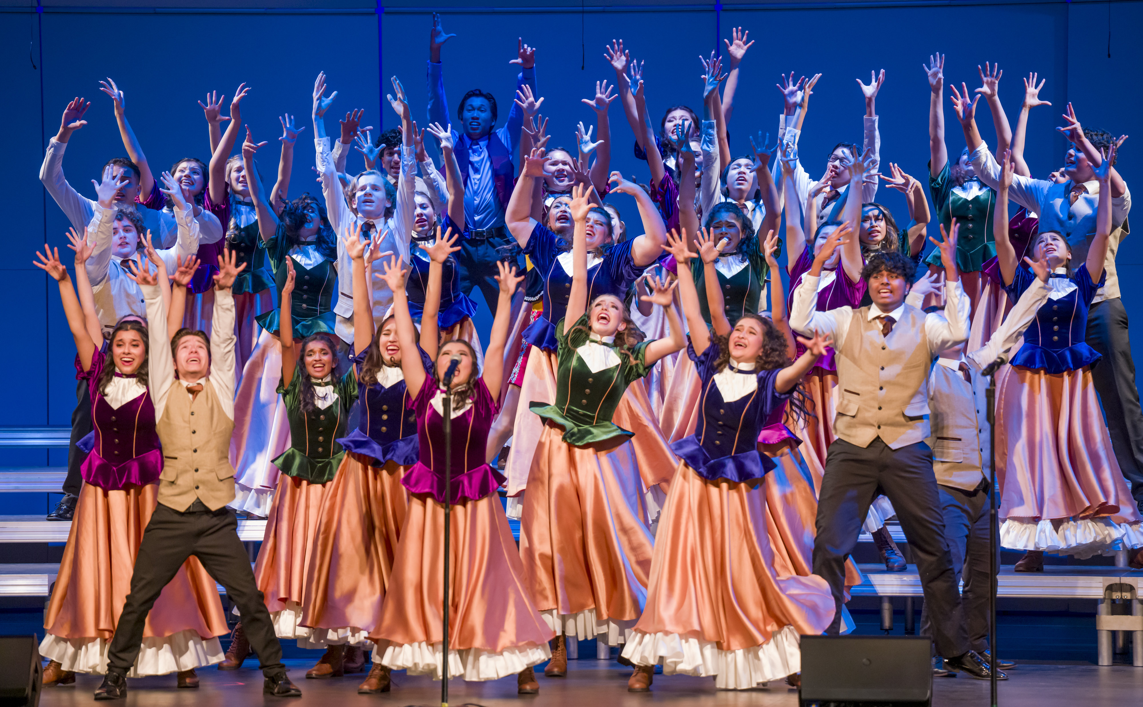 The Cypress High School High Voltage performs to the song,...