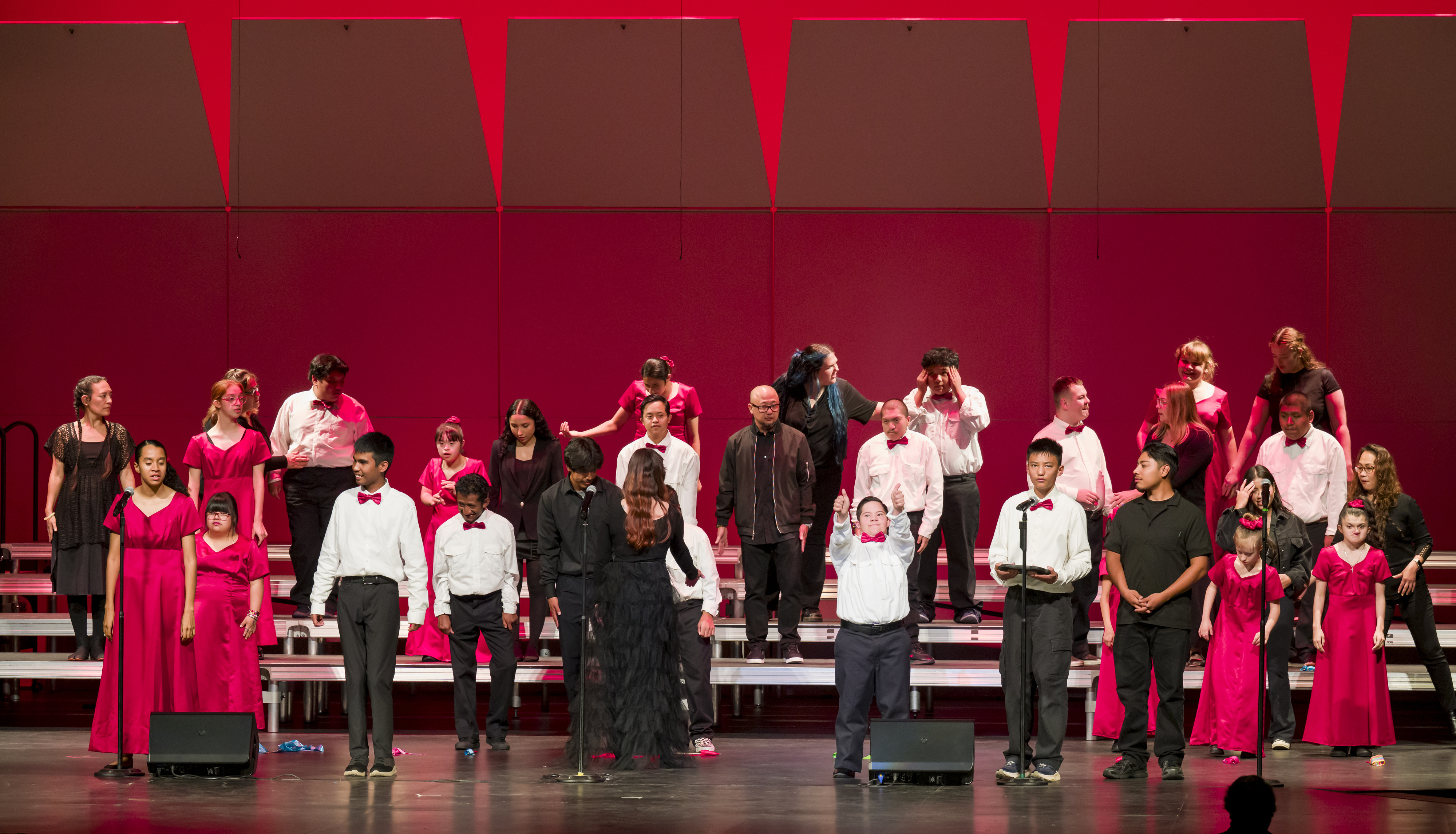 The Hope School Singers perform âTime After Timeâ during the...