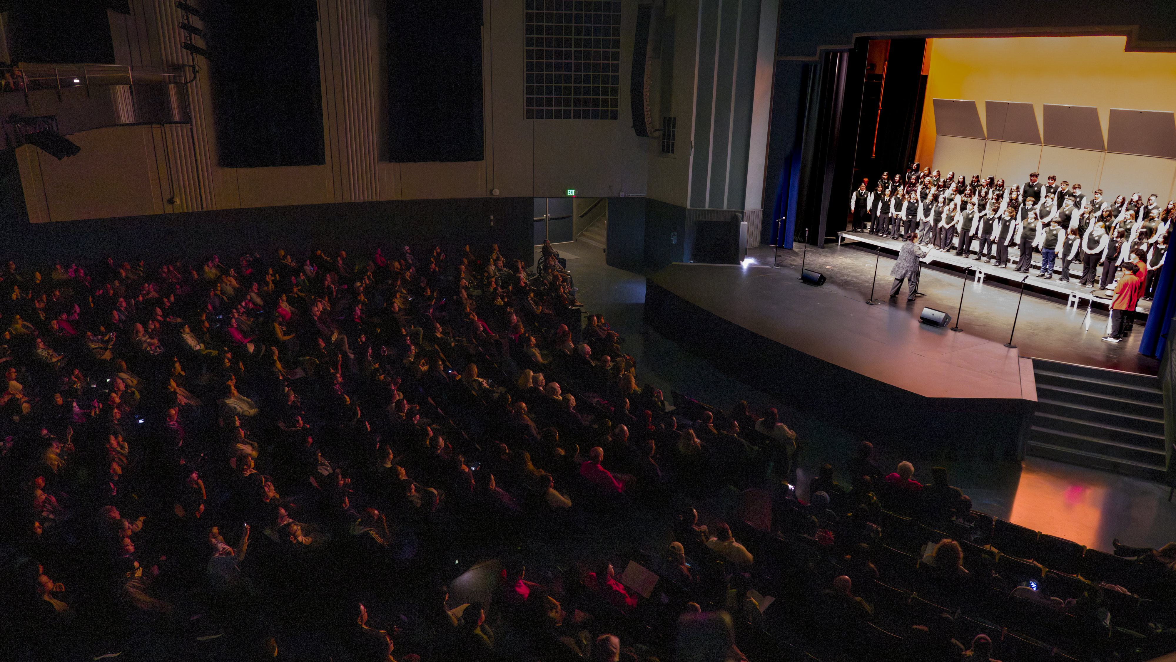 The Dale Junior High School Lancer Choir performs during the...