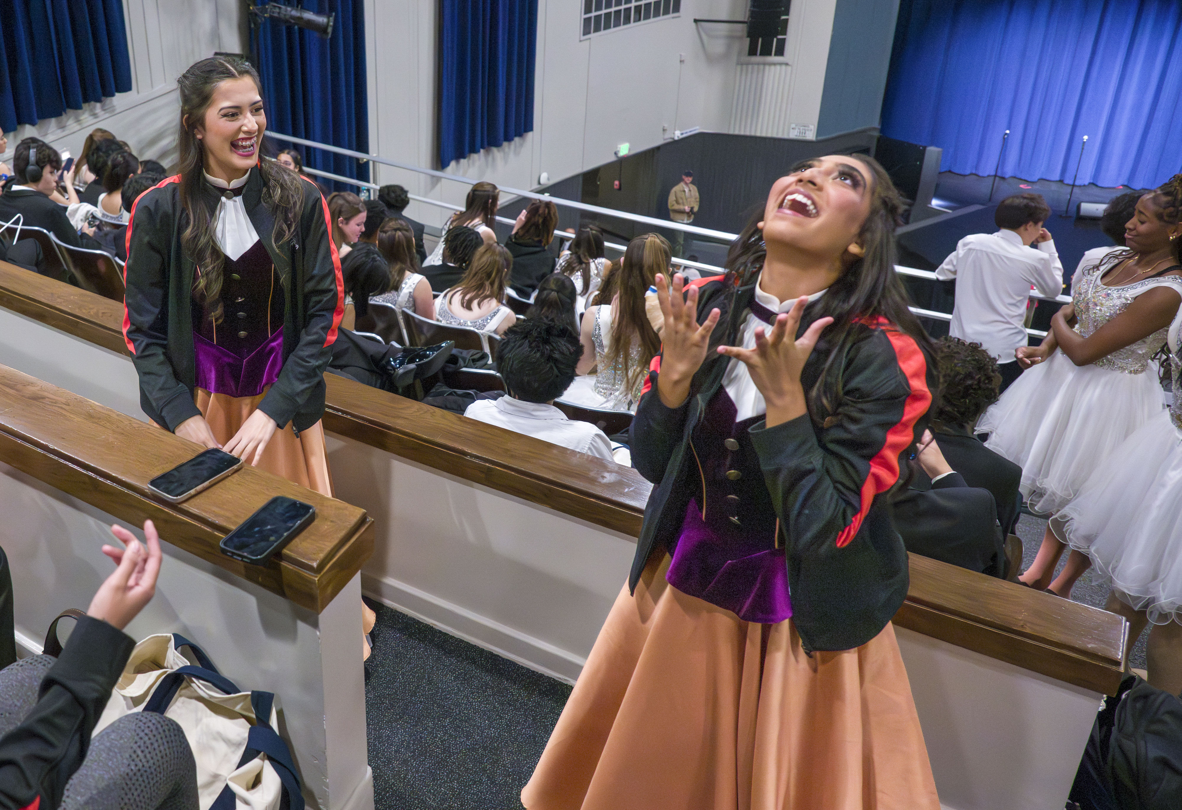 Members of the Cypress High School High Voltage, Hailey Martinez,...