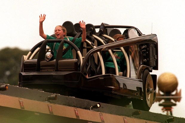 The Rocket Rods attraction took over the PoepleMover track as part of the New Tomorrowland in 1998 at Disneyland. (File photo by Michael Kitada, Orange County Register/SCNG)