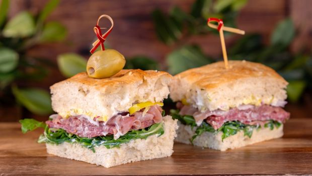 Italian Sandwich available at Mendocino Terrace in Disney California Adventure during the 70th anniversary celebration. (Courtesy of Disneyland)