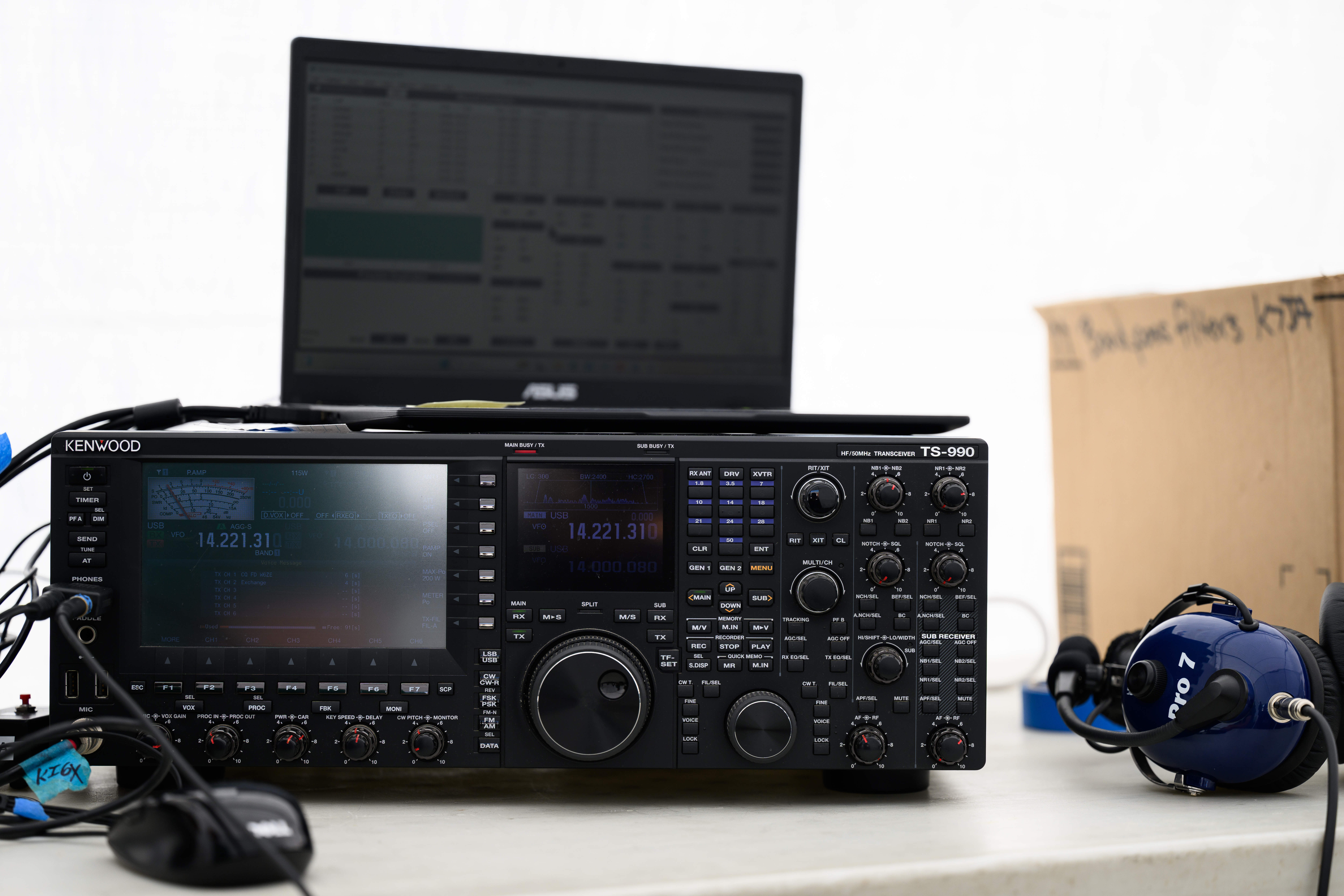 A radio owned by the Orange County Amateur Radio Club...