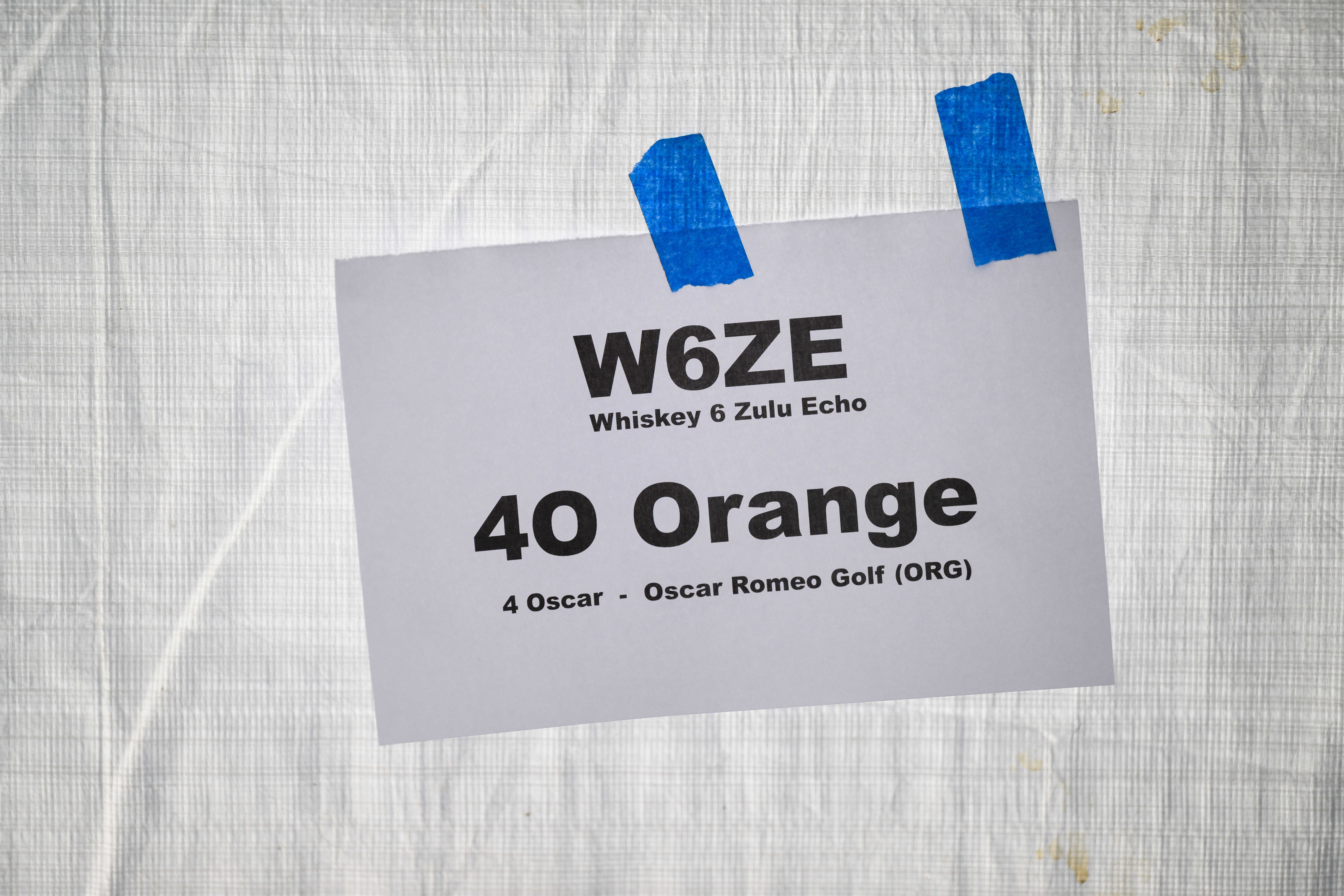 The call sign for the Orange County Amateur Radio Club...