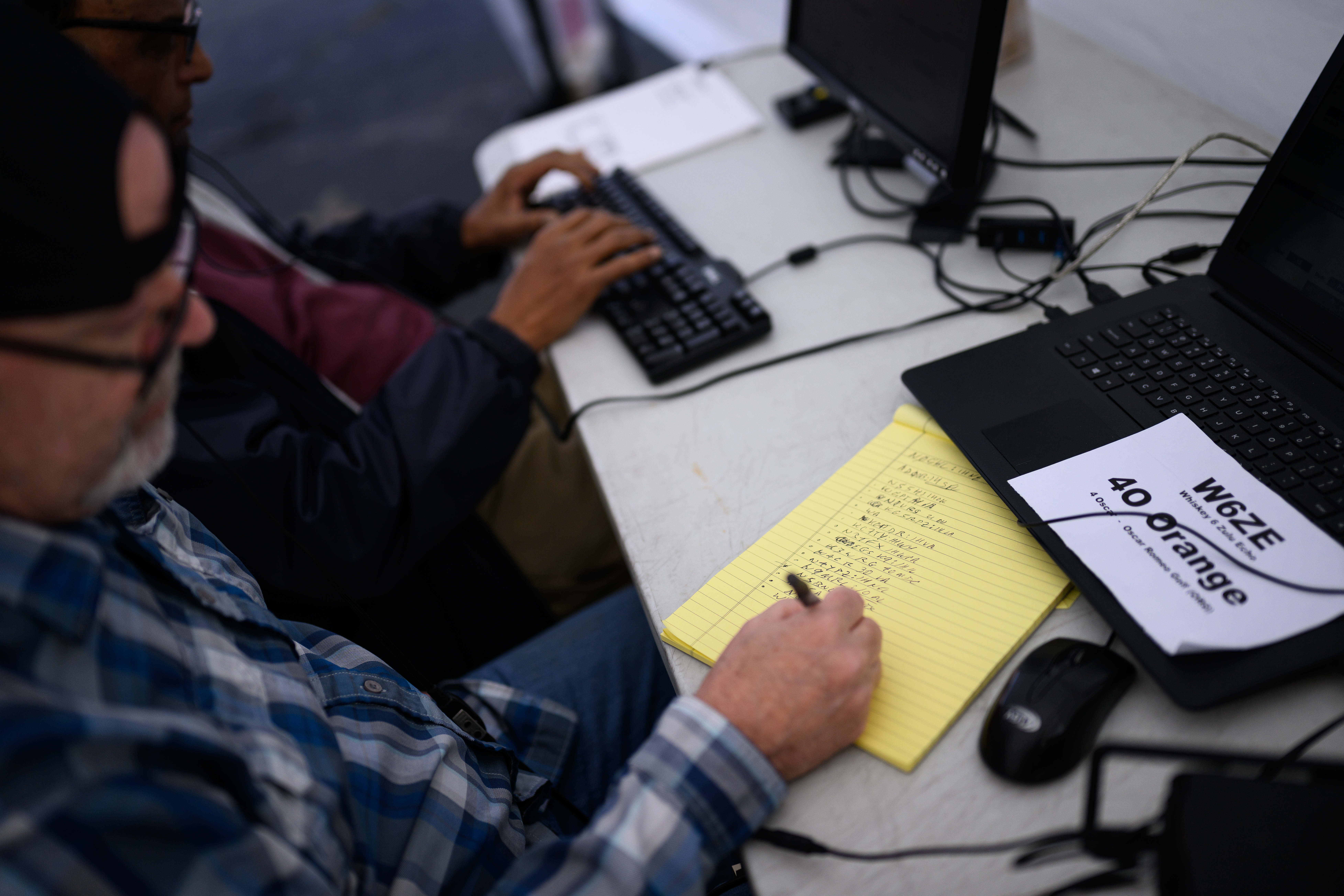 Successful connections by the Orange County Amateur Radio Club are...