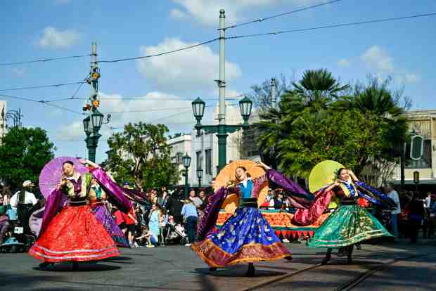 Mulan's Lunar New Year Procession during Lunar New Year at Disney California Adventure on Tuesday, Jan. 23, 2024, in Anaheim, CA. (Photo by Jeff Gritchen, Orange County Register/SCNG)
