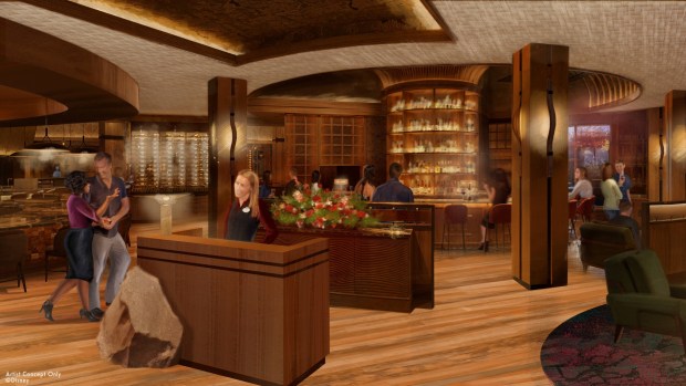 Concept art of the Napa Rose restaurant renovation at Disney's Grand Californian Hotel. (Courtesy of Disney)