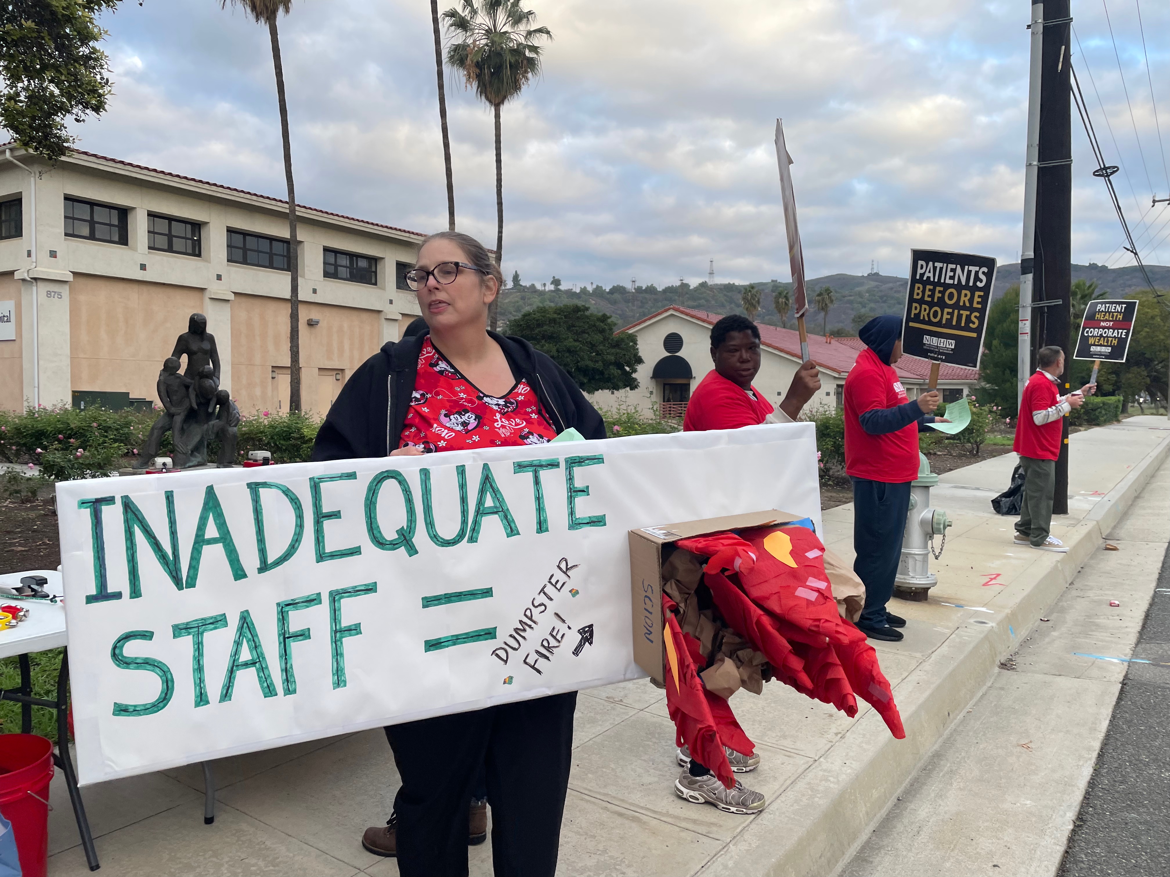 About 315 union caregivers at two Orange County hospitals in...