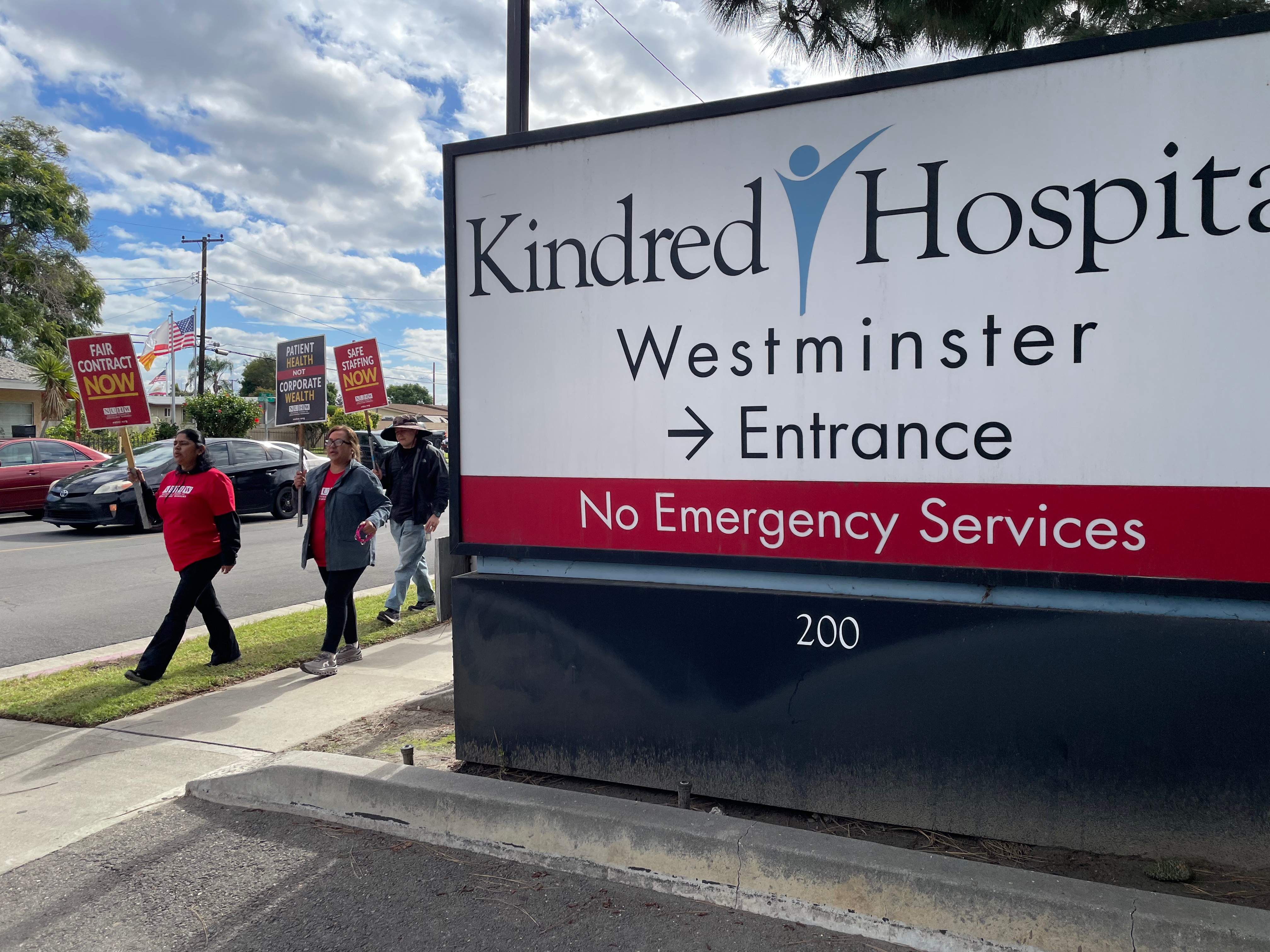 About 315 union caregivers at two Orange County hospitals in...