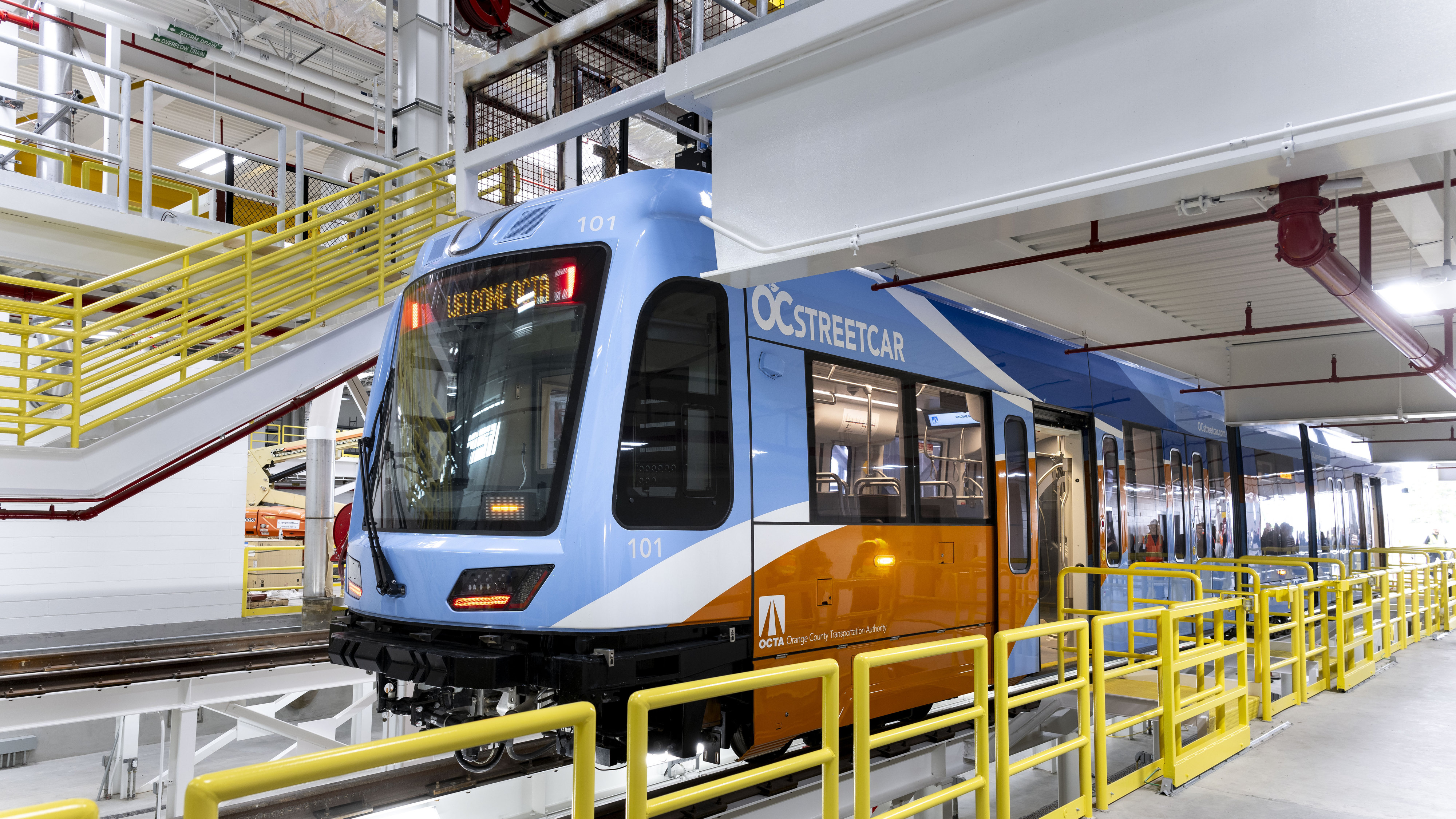 The Orange County Transportation Authority unveiled the first car for...