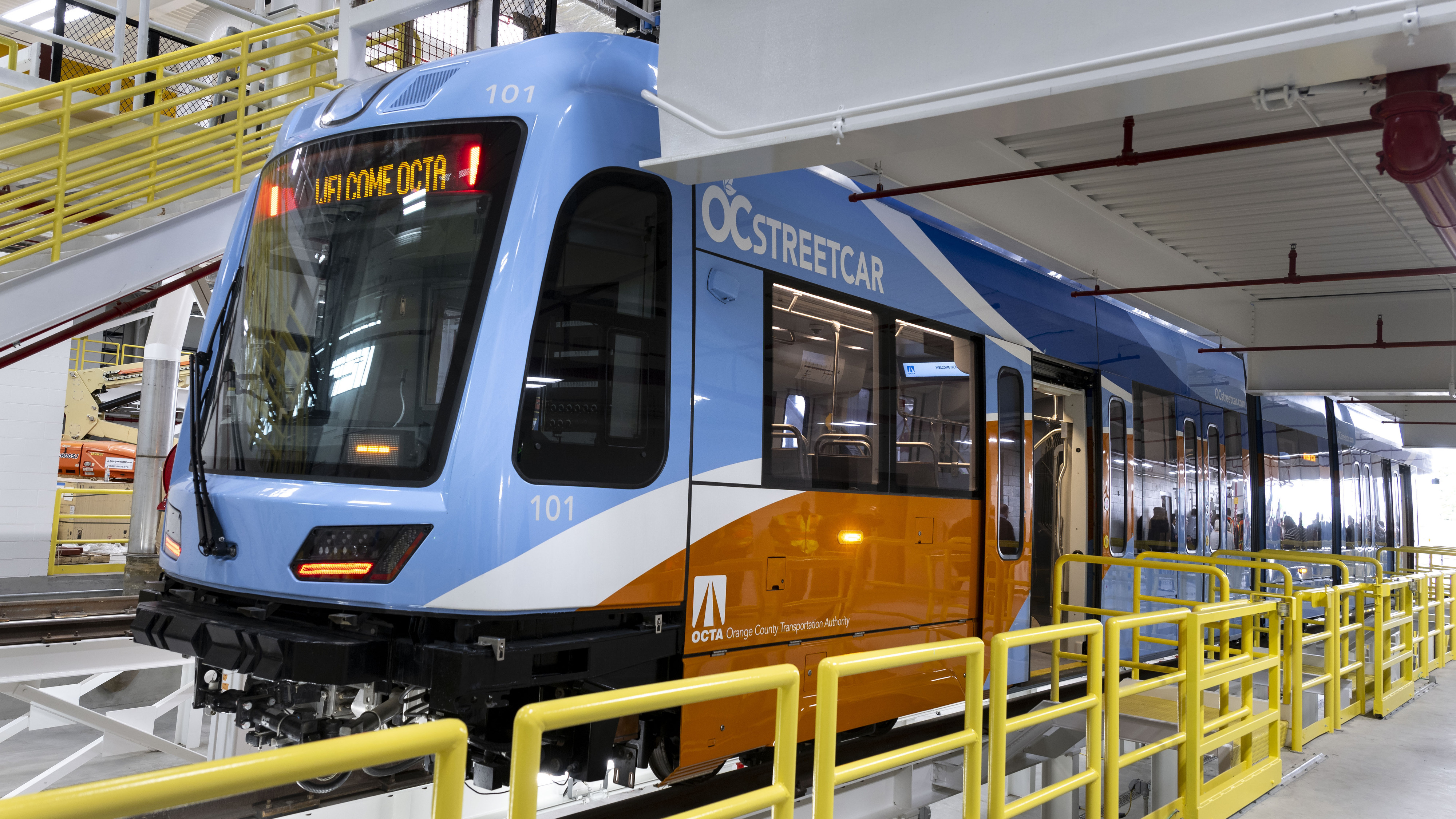 The Orange County Transportation Authority unveiled the first car for...
