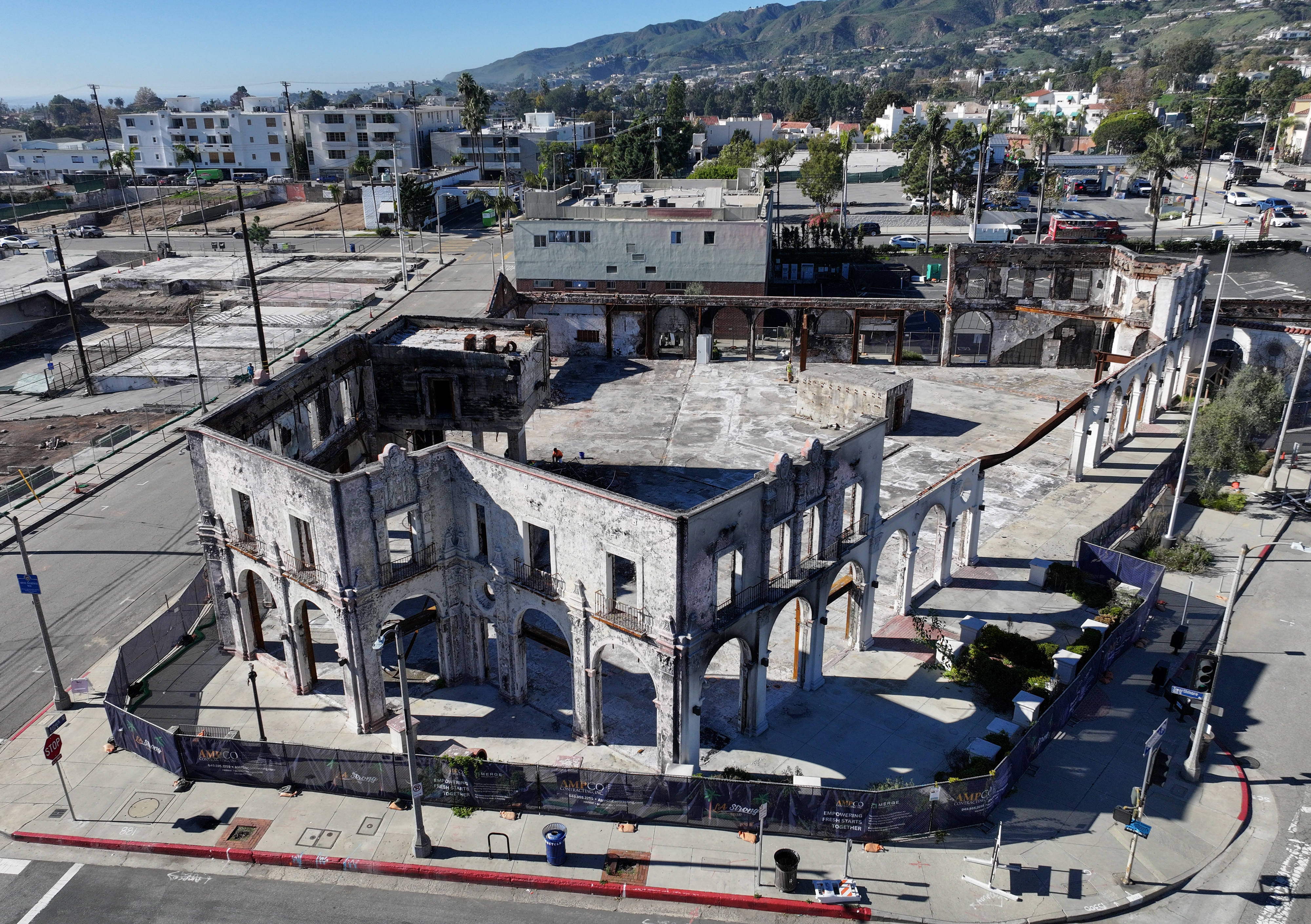 Eleven months after the Palisades fire, walls are all that...