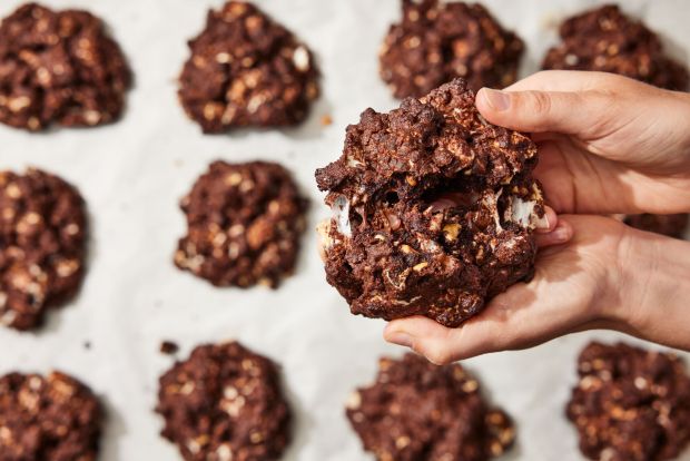 Rocky road cookie from Levain Bakery, a 30-year-old New York City bakery that will opens its first Orange County location in 2026. (Photo courtesy of Levain Bakery)