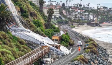 Coastal trains suspended again for work at Del Mar, Carlsbad & San Clemente