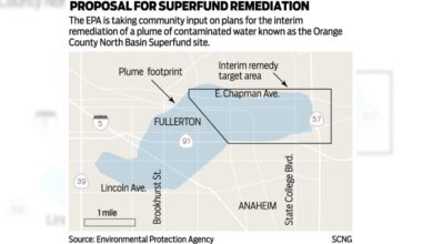EPA has options for cleaning up contaminated water in north OC, public meetings this month to take input – Orange County Register