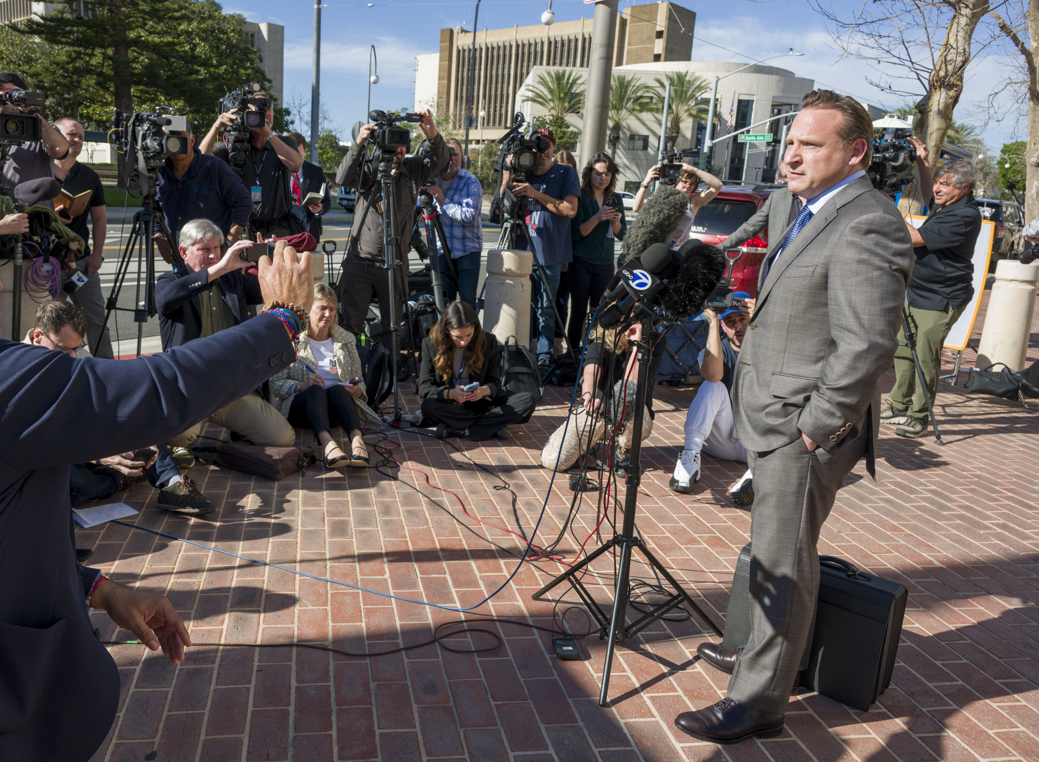 Anthony Colombo, defense attorney for former Canadian Olympian Ryan Wedding,...