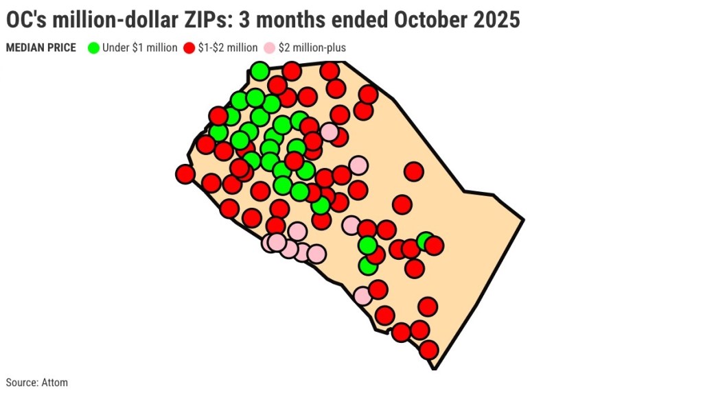 Million-dollar ZIPs have 74% of OC home sales. How’d your ZIP do? – Orange County Register
