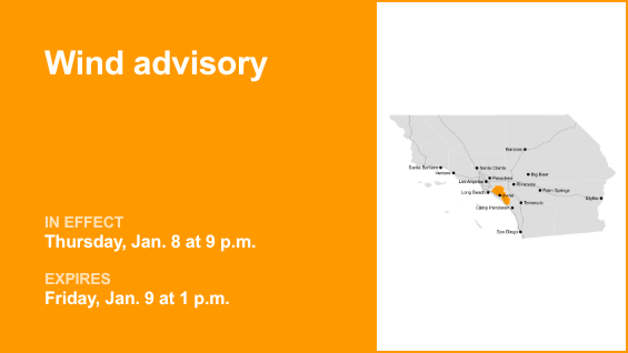 Orange County under a wind advisory Thursday and Friday – Orange County Register