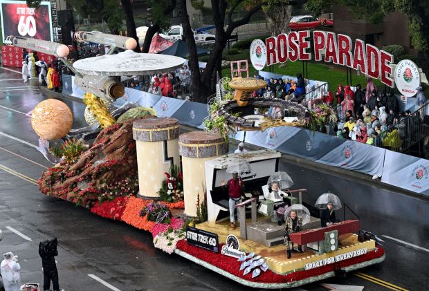Star Trek 60 float "Space For Everybody" during the 137th Rose Parade in Pasadena on Thursday, Jan. 1, 2026. (Photo by Libby Cline Birmingham, Contributing Photographer)