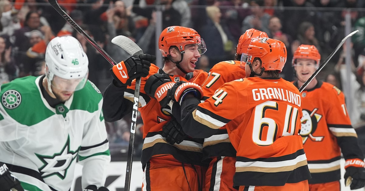 Stars’ late rally falls short vs. Ducks as Anaheim snaps nine-game losing streak