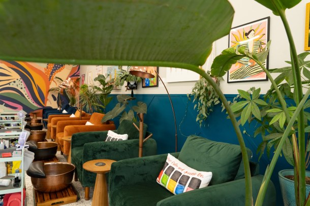 Smudge Nail Bar’ vibrant colors, live plants, and carefully selected nail products reflect owner Roberta Stensrud’s commitment to intentional, health-focused beauty services. Roberta Alvarado, OBSERVER