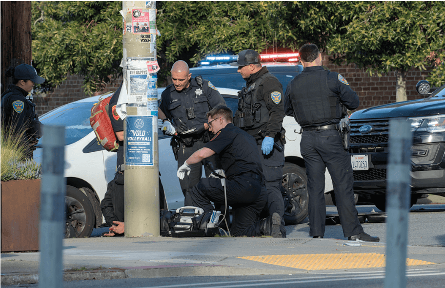 Man Creates Bloody Mess on Potrero Hill