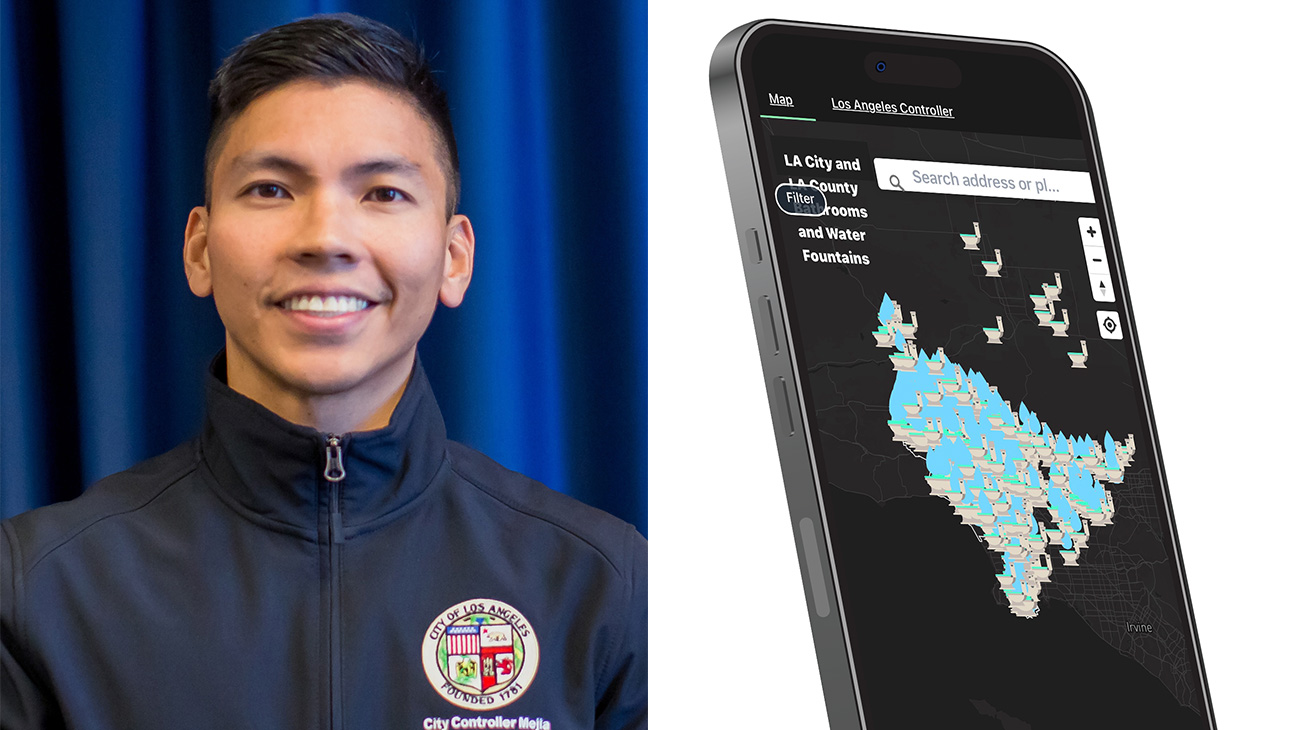 City controller Kenneth Mejia launched an app mapping L.A. public bathrooms.