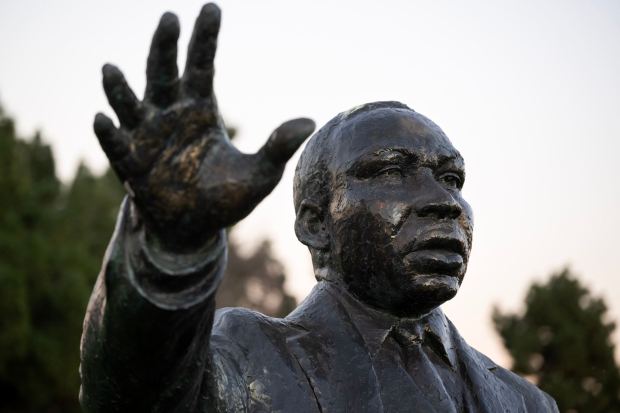A statue of the Rev. Martin Luther King Jr. by Larry D. Stokes is seen Monday, Jan. 12, 2026, at Martin Luther King Jr. Park in Long Beach. (Photo by Drew A. Kelley, Press-Telegram/SCNG)