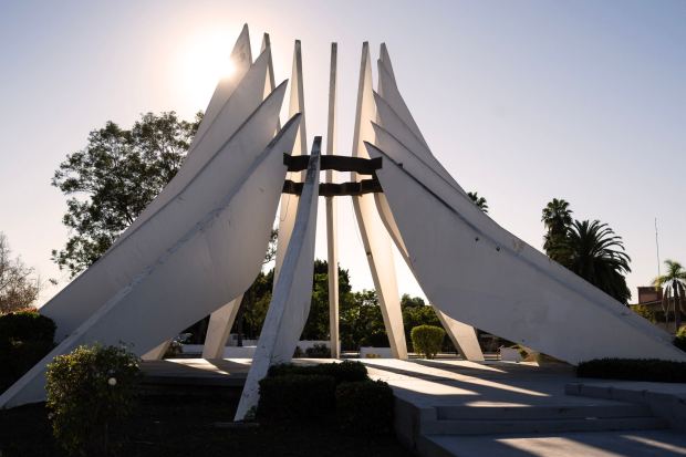 The Martin Luther King Jr. Memorial by Gerald Gladstone is seen Tuesday, Jan. 13, 2026, in the Compton Civic Center. (Photo by Drew A. Kelley, Press-Telegram/SCNG)