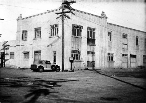 This former cannery, where Solar Turbines is today, is where Claude Ryan and B. Franklin Mahoney's team built the Spirit of St. Louis. It is pictured in 1930. (Ryan Aeronautical Corp.)