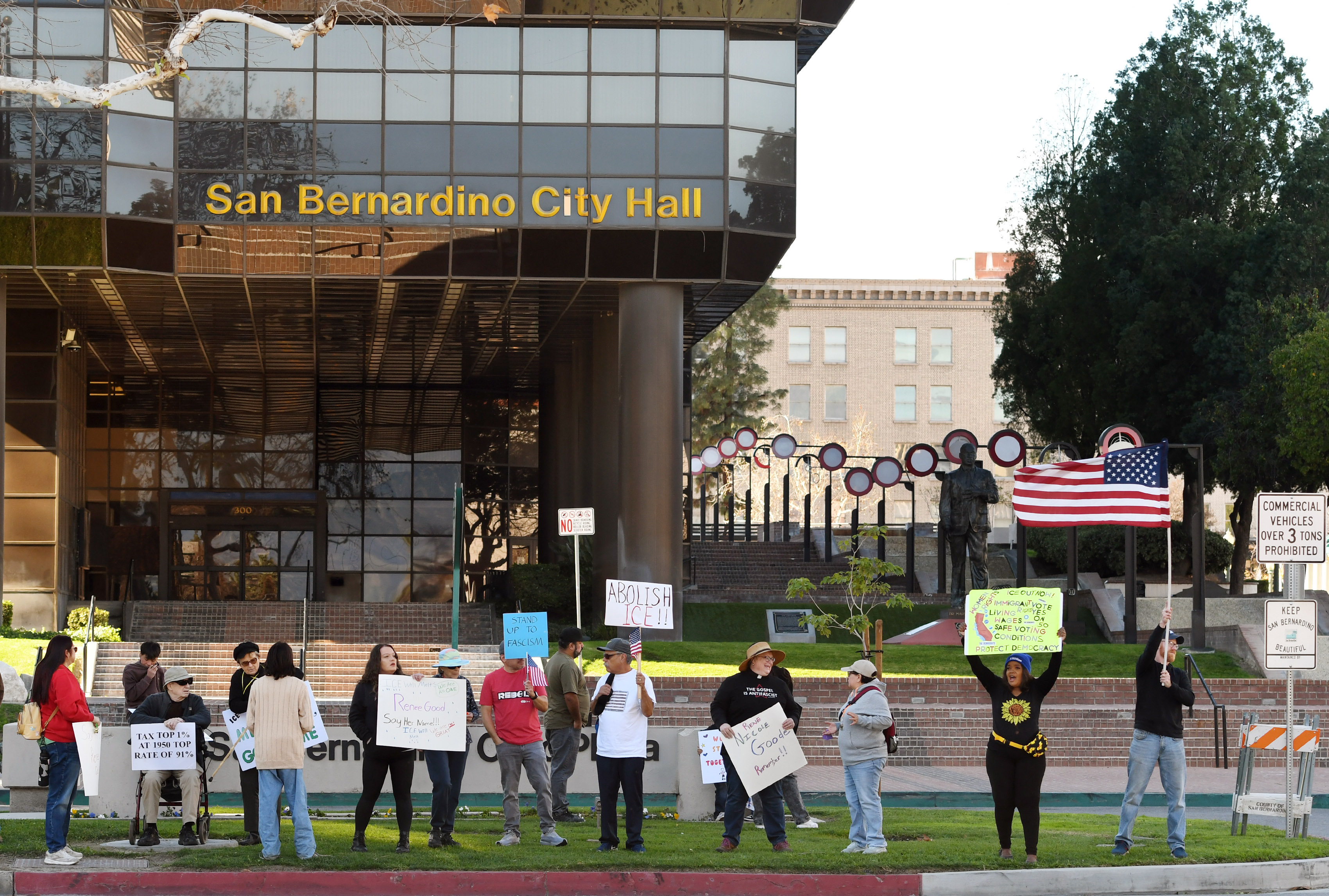 Protests were held across the country on Saturday, Jan. 10,...