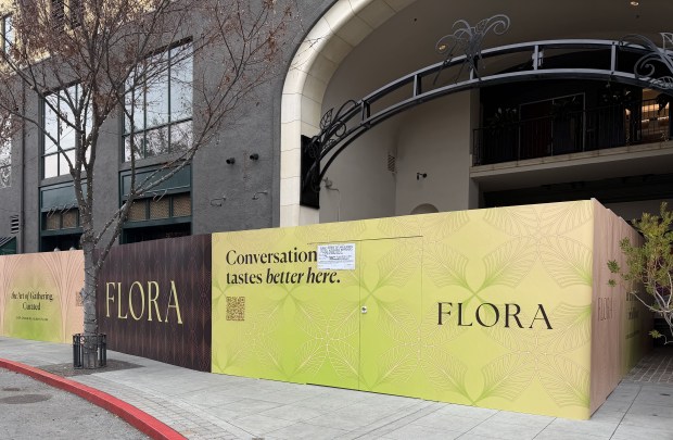 Construction will start soon to transform this Santana Row space into Flora, an all-day restaurant that will open in 2026. (Courtesy of Flora)
