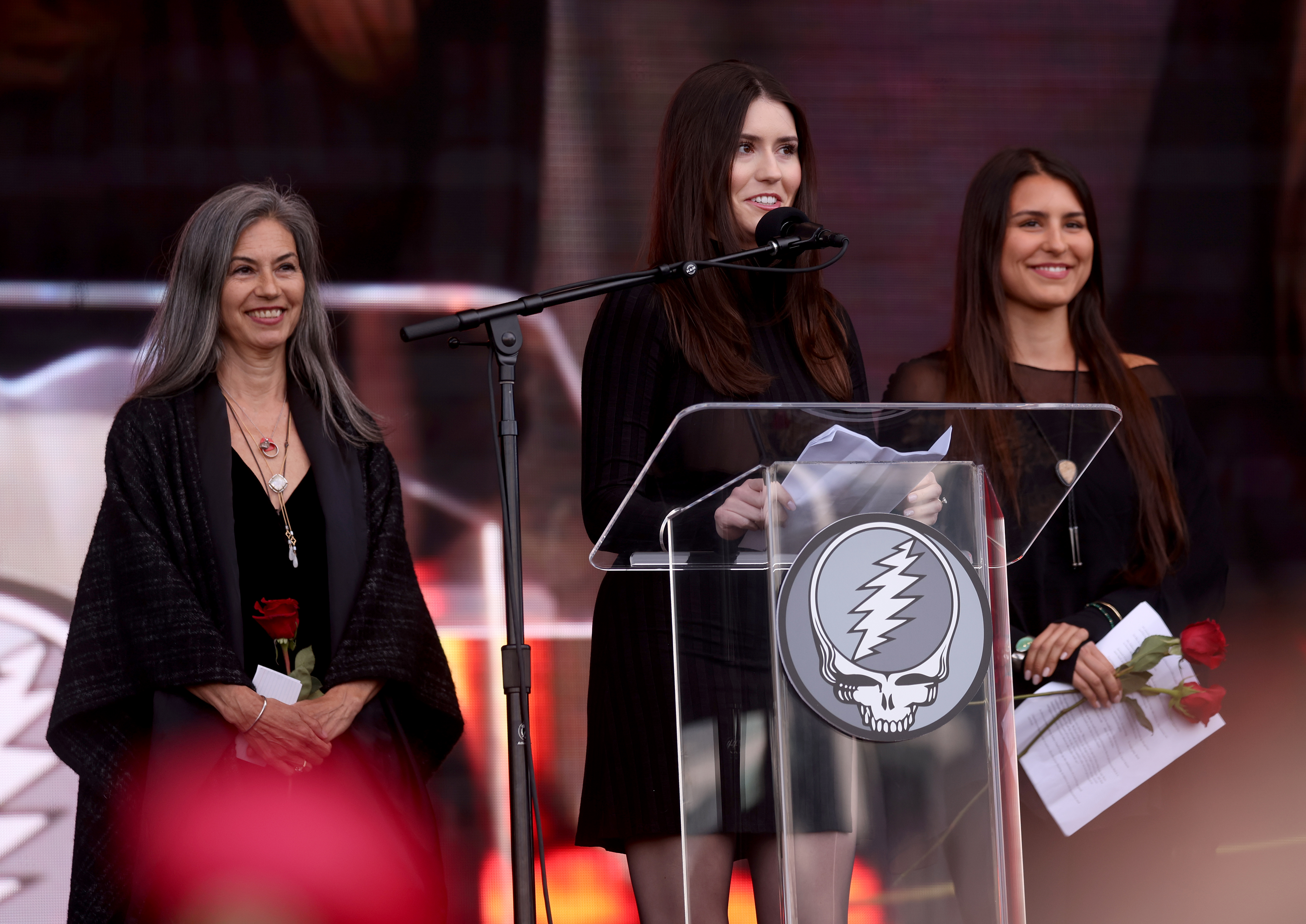 Bob Weirâs daughter Monet, flanked by her mom Natascha MÃ¼nter,...