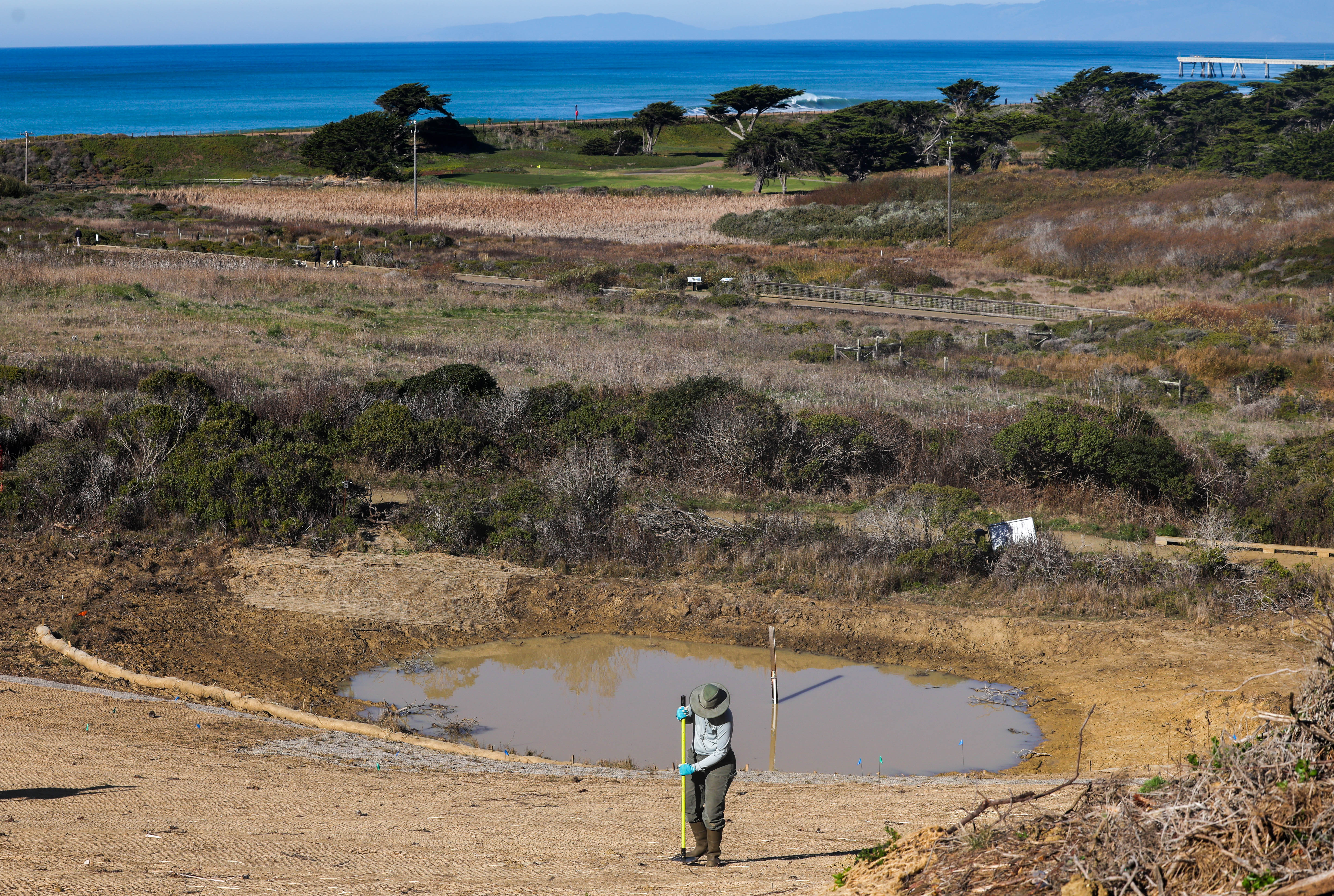 Catherine LaPerche, a biological technician for the Golden Gate National...